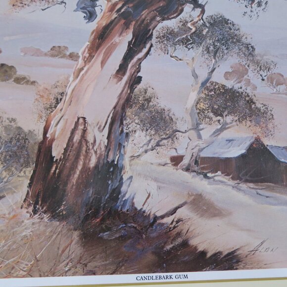 Set 6 Cork Back Tablemats Australian Landscapes Vintage (K714) - Picture 7 of 12